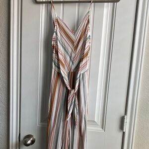 Striped Multicolor Sleeveless Dress
